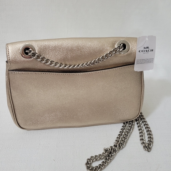 NEW Coach Shoulder Bag Purse with Chain - Picture 4 of 5